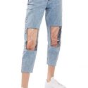 The New Trend, Mom Jeans with Clear Square Around Knee?